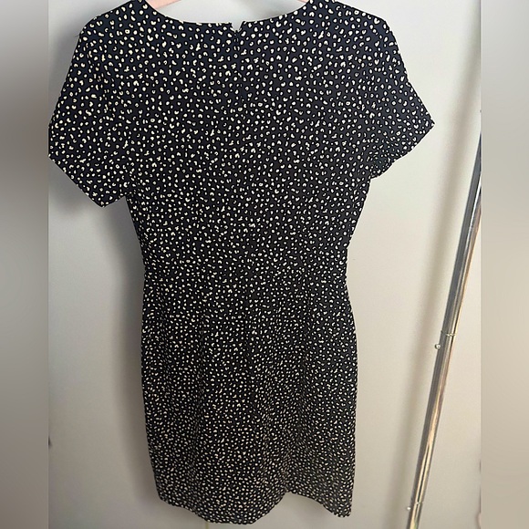 Short sleeveve old navy lepord print black dress - Picture 2 of 3